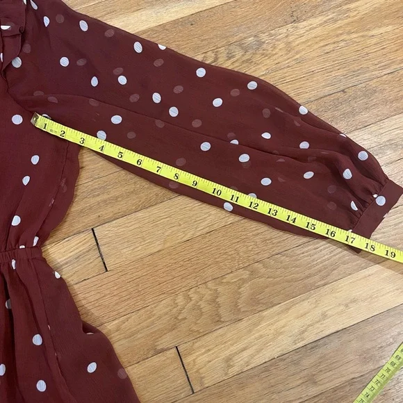 LC Lauren Conrad Burgundy Dress - Picture 5 of 5